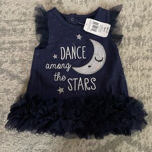 Dance Among The Stars 12 mo dark blue dress with sequins